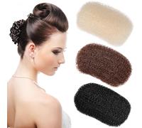 VOSAREA 3pcs Volume Hair Increase Clips for Women Sturdy and Invisible Hair Padding Tools with Nylon Wire and Manganese Steel Suitable for Weddings and Working