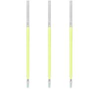 VOSAREA 3pcs Yellow Plastic Tattoo Pens, Smooth Line and Easy to Replace, for Beginners and Women, Portable Body Tattoo Tool for Precise Eyebrow Microblading