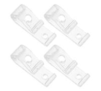 VOSAREA 4 Sets Wall Mount Cord Retainers with Screws for Roman Blinds Acrylic and Abs Material Screw Mounted Cord Guide and Extended Curtain Hardware Lifespan Suitable for Home and Office