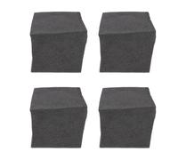 VOSAREA 4pcs Black Polyurethane Acoustic Block Soundproof Material for Doors and Recording Studios, and Safe Sound Absorption Cotton Panels for Noise Reduction