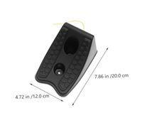 VOSAREA 4pcs Car Wheel Chocks Anti-slip Rubber Tire Stopper Blocks for Trailers Vehicles Rv Caravan Non-slip Wheel Support Pads with Handle Design