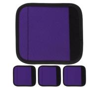 VOSAREA 4pcs Detachable Purple Polyester Pull up Bar Handle Cover and Dumbbell Grips with Anti-Slip Cushion, Quick Setup Protective Pad for Pilates Bar and Home Gym Fitness Workout