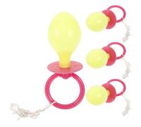 VOSAREA 4pcs Giant Jumbo for Halloween Party, Reusable Plastic Costume Accessory with Funny Realistic Design, Easy to Clean Large Pacifier Props for Adults