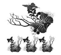 VOSAREA 4pcs Halloween Headwear Skull Phantom Spider Web Claw Clips Gothic Horror Hair Accessories for Party Costumes