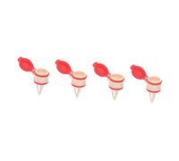 VOSAREA 4pcs Milk Bottle Pourer Useful Box Drinks Diverter for Kitchen Supply Replaceable Box Drink Pourer for Party Juice Spout Milk Spout for Milkbottle Dairy Dispenser for Pouring