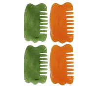 VOSAREA 4pcs Resin Head Massage Boards Hair Scalp Massager Combs for Hair and Scalp Care Headache Practical Massage Tool for Family Use