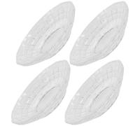 VOSAREA 4pcs Round Glass Serving Plates for Appetizers and Pastries, Multi-use Snack Dishes with High Transparency for Home, Ktv, and Bar Serving
