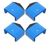 VOSAREA 4pcs Rubber Ladder Foot Covers Non-Slip Stabilizer Pads with Textured Grip Heavy Duty Anti-Skid Replacement Feet for Folding Ladder Safety and Floor Protection