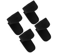 VOSAREA 4pcs Silicone Clarinet Thumb Rests Support Pads Black Easy to Use Sore Thumbs Lightweight Clarinet Instrument Accessories for Friends Learning