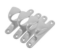 VOSAREA 4pcs Silver Wall Coat Hooks for Wall Mounted Coat Rack, Heavy Duty Zinc Alloy and Aluminum Alloy Material, Elegant and Modern Design, Organizational Solution for Entryway