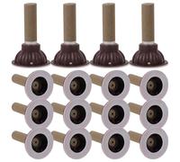 VOSAREA 50 Sets Handmade Moxa Sticks for Moxibustion Therapy with Bases, Thickened Qiai Herbal Rolls for Home Health Care and Relief, Traditional Chinese Wellness Massage Tools