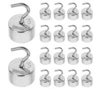 VOSAREA 50pcs Chromium-plated Physics Lab Slotted Weights with Hooks 5g Each Total 250g Educational Laboratory Hook Mass Set for Science Experiments and Teaching