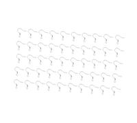 VOSAREA 50Pcs Fish Hook Ear Wire Jewelry Making Earring Hooks with Ball and Coil DIY Accessories for Women Handmade Earrings Craft Projects