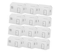 VOSAREA 50pcs Folding Box in House Shape for Party Favor Boxes for Boys and Girls and Birthday Party Favors Made of Paper Are for Candy Cookies and Treats for Holiday Events and Cake