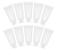 VOSAREA 50pcs Refillable Travel Cream Tubes and Toothpaste Containers with Screw Caps, 20ml Matte Soft Squeeze Bottles for Lotion, Cleanser, and Toothpaste Storage During Travel