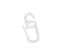 VOSAREA 50pcs Universal Bed Curtain Hooks and Sliding Curtain Glider Hooks for Home Window Drapery Accessories Compatible and Rails