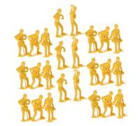 VOSAREA 54Pcs Miniature People Engineering Worker Models Set Plastic Figures for Projects Safe and Realistic Miniature Models for Creative Play and Cognitive Development