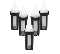 VOSAREA 5pcs 9mm Micro Pump Strainer Water Filters with Stainless Steel Mesh and Silicone Tube, Easy to Install and Highly Effective for Micro Pump Inner Diameter 7mm or 8mm, for Camper