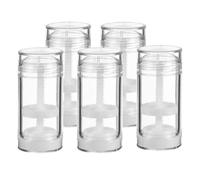 VOSAREA 5pcs Empty Deodorant Bottles 30ml Plastic Refillable Containers for Dispensing Homemade Creams Portable Travel and Home Use