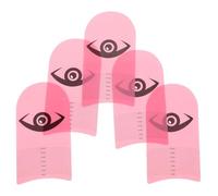 VOSAREA 5pcs Eyelash Measuring Ruler Lash Length Ruler Plastic Precision Measurement Tool for Eyelash Extensions Pink Beauty Accessory