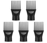 VOSAREA 5pcs Hair Dryer Nozzle Replacement Small Hair Dryer Comb Plastic Reusable Reduce Frizz Concentrator Nozzles