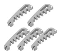 VOSAREA 5pcs Plastic Eyeglass Curvature Adjuster for Nose Pads and Frames with Dual-Angle Curvature Scales and Foldable Design, Gentle Nose Pad Tuning and Frame Slippage Prevention Tool