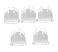VOSAREA 5pcs Snow Globe Christmas Decor Sublimation Photo Globe for Birthday Wedding