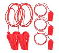 VOSAREA 5pcs Treadmill Emergency Stop Clip Replacement Key | Quick Release Design, Plastic and Metal Build, Red Finish, Safety Switch Accessory, Gym Equipment Use