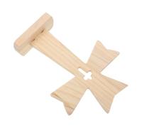 VOSAREA 5pcs Wooden Cross Table Ornaments with Handcrafted Detailing and Rounded Edges, Rustic Beige Christian Tabletop Decor for Entryways and Living Rooms, for Easter and Baptism