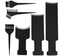 VOSAREA 6 Pcs Hair Dye Kit Highlights Plate Hair Coloring Tool with Simple Design Black Plastic Easy Application Easy to Carry