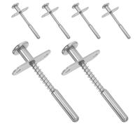 VOSAREA 6pcs Crib Hardware Fittings Steel Spring Latch Replacement Parts for Nursery Crib 3.35 Door Lock Hardware with Convenient Drawer Access and Sturdy Lifting Mechanism for Assembly