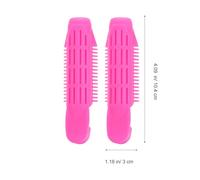 VOSAREA 6pcs Pink Bang Curlers Hair Rollers Clips Hair Styling Tool for Women Volumizing
