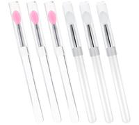 VOSAREA 6pcs Silicone Lip Applicators with Lid for Plump and Even Lip Colour for Daily Use and Professional Facial Makeup
