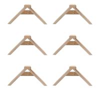 VOSAREA 6pcs Wooden Pigeon Perch Stand Birds Roost Holder for Parrots Solid Wood Tabletop Birds Perch Platform Dove Holder Pigeon Roosting