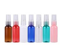 VOSAREA 7pcs 30ml Aluminium Perfume Spray Bottles with Standard Nozzle and Silver Funnel Set, Refillable Travel Atomizer for Aftershave and Cosmetic Subpackaging Random Color