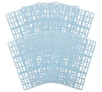 VOSAREA 8pcs Blue Floor Mats for Rabbit Cage, Wear-resistant Small Animal Foot Resting Pads, Nesting and Foot Pads for Indoor Bunny and Guinea Pig Bedding