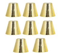 VOSAREA 8pcs Golden Ponytail Cuffs Hair Clips with Abs Material, Great Durability and Time-saving Design, Hair Holder Accessories for Party and Prom