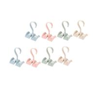 VOSAREA 8pcs Handbag Hook Rack with Rust-Proof Pp Material and Good Carrying Capacity, Tie and Backpack Hanging Storage Organizer for Balcony and Kitchen Use