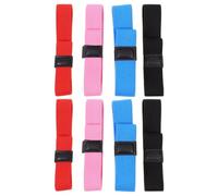 VOSAREA 8pcs Lunch Box Strap Bands with High Elastic Design and Sturdy Polyester Material, Simple and Colourful Bento Box Bands for Secure Food Storage at School or Work