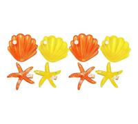 VOSAREA 8pcs Mermaid Hair Clips Seashell and Pearl Design for Hair Styling and Easy Matching Beach and Wedding Accessories