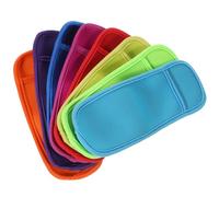 VOSAREA 8pcs Reusable Neoprene Ice Pop Sleeves Keep Hands Warm and Cold Easy to Store Protective Ice Lolly Holders for Summer Outdoor Use