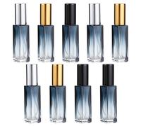 VOSAREA 9pcs Refillable Perfume Sprayer Glass Bottle 10ml Travel-friendly Fine Mist Spray Chic Look for Vacation and Party