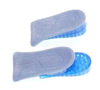 VOSAREA Adjustable 2-Layer Silicone Height Increase Shoe Insoles for Men and Women, Invisible Half Type Design with Sturdy Springy Material, Wear-Resistant and Fatigue Relieving Insoles