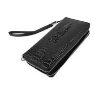VOSAREA Alligator Pattern Wallet for Men Large Capacity Card Holder Wallet Stylish Design for Travel and Everyday Use as Fashion Handbag for Man