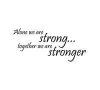 VOSAREA Alone Family Love Home Wall Decal Lettering Decoration Quote Decor Saying Sticker Art