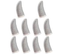 VOSAREA Anti-sweat Finger Sleeves 10 Pcs Silver Fiber for Mobile Game | Elastic Fit, Dexterous Coordination for Moving, Casting, Dragging, Opening, Suitable for Most People