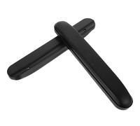 VOSAREA Armrest Sponge Anti-Slip Black Bottom Pads 2pcs Chair with Wheelchair Easy Assembly, Comfortable PVC Cushion Accessories and Office Rehabilitation
