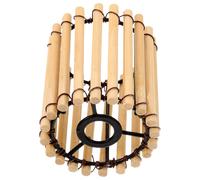 VOSAREA Bamboo Drum Lamp Shade Ceiling Light Shade Handcrafted Design Classic Chinese Style Home Decor Ambient Lighting