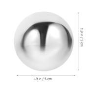 VOSAREA Baoding Metal Hand Exercise Balls 50mm Hollow Stress Relief Massage Balls Set for Hand Therapy and Muscle Training with Random Color Box Packaging