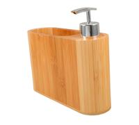 VOSAREA Bathroom Essentials Holder Wooden Soap Dispenser Toothbrush Comb Lotion Bottle Home Decor Accessory